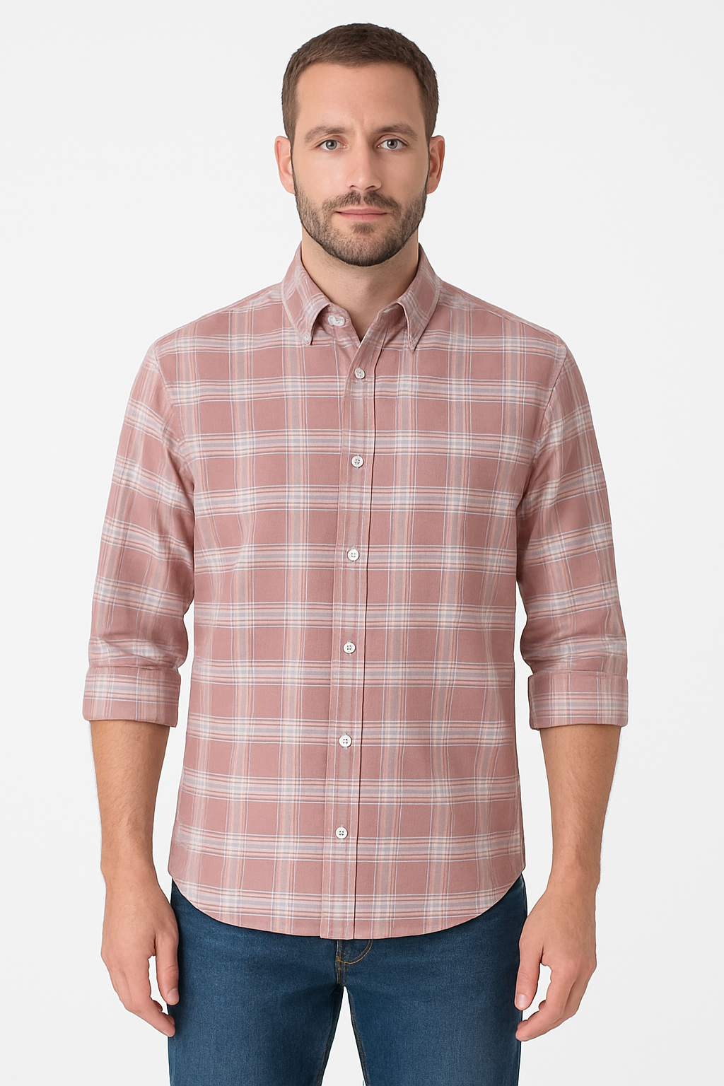 Men Regular Fit Checked Casual Shirt